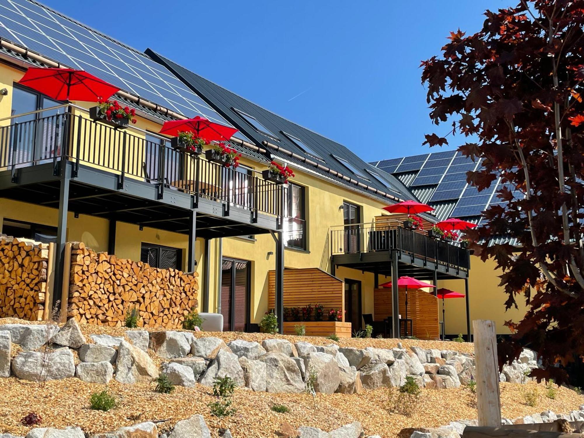 Chalet-Ferienwohnung Schlossblick, 51 Qm, Wellness/Fitness/Sauna - Bergroedelhof Feilitzsch Экстерьер фото
