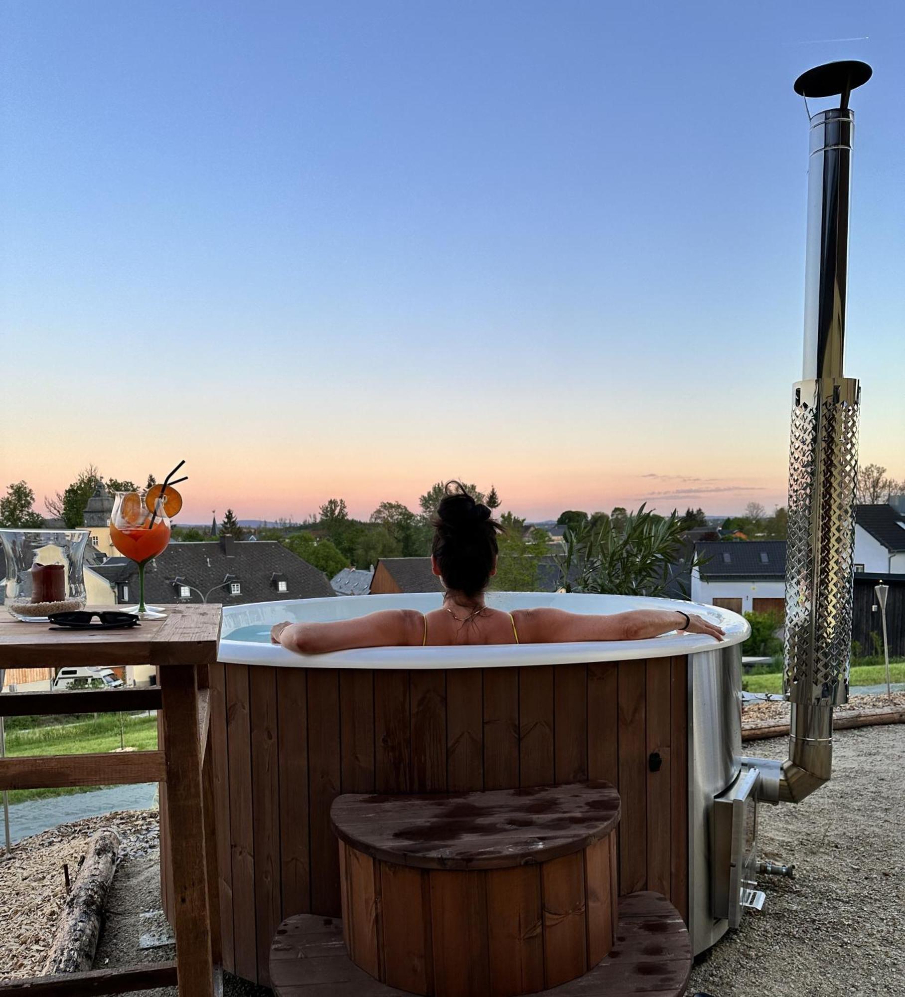 Chalet-Ferienwohnung Schlossblick, 51 Qm, Wellness/Fitness/Sauna - Bergroedelhof Feilitzsch Экстерьер фото